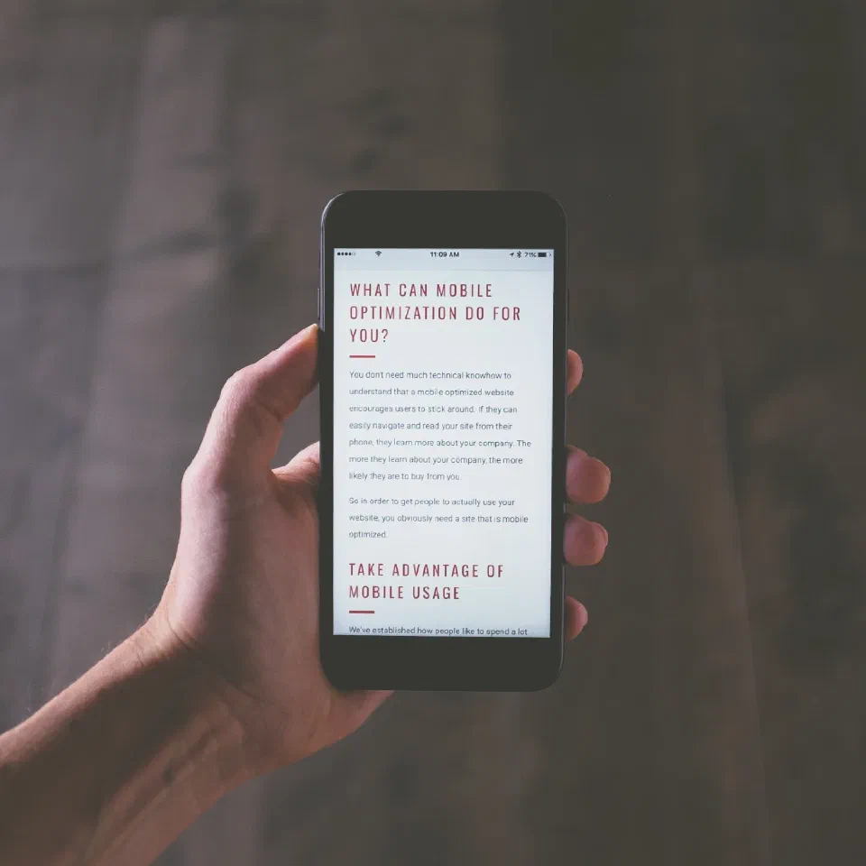 A responsive website shown on a laptop, a tablet and a phone